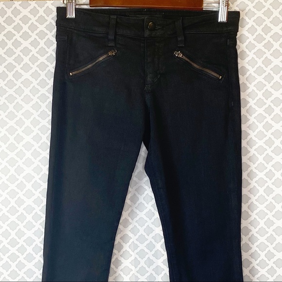GUC Joe’s Skinny Ankle Moto Jeans in Coated Black - Picture 2 of 11